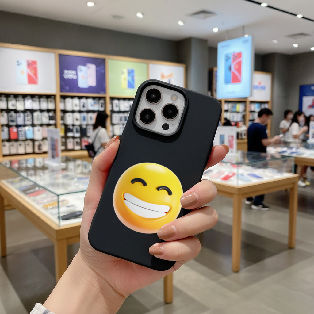 3D Smiling Emoji iPhone 16 Pro Max Case
