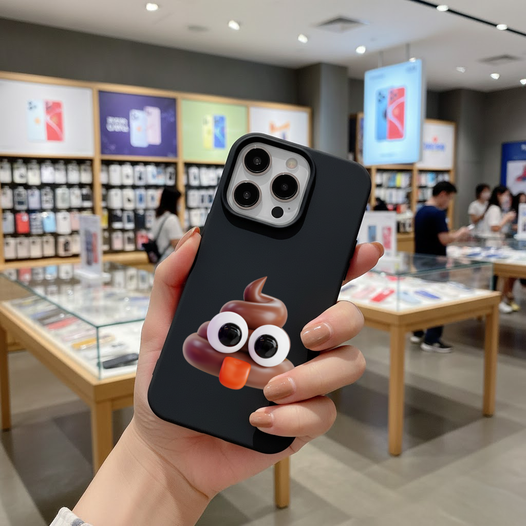 3D Silly Emoji iPhone 16 Pro Max Case