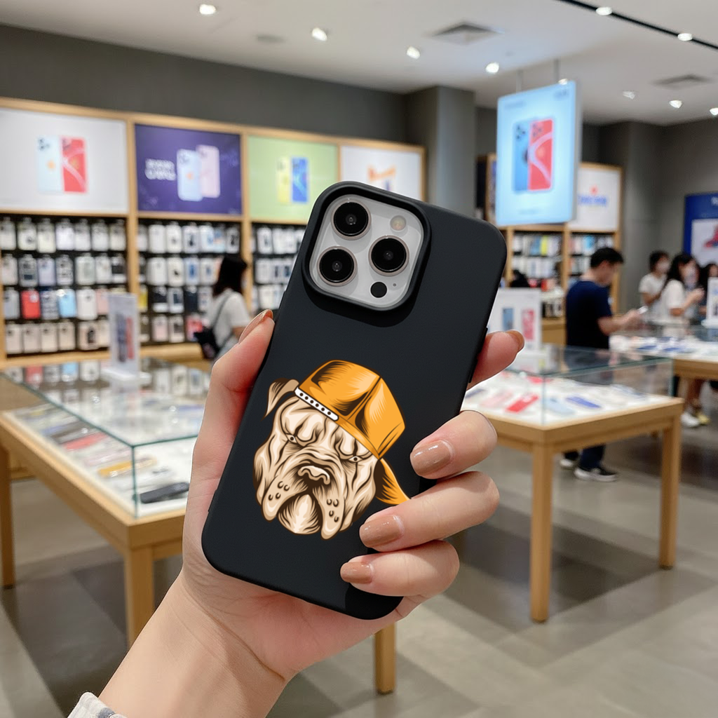 Angry Bulldog Snapback iPhone 16 Pro Max Case
