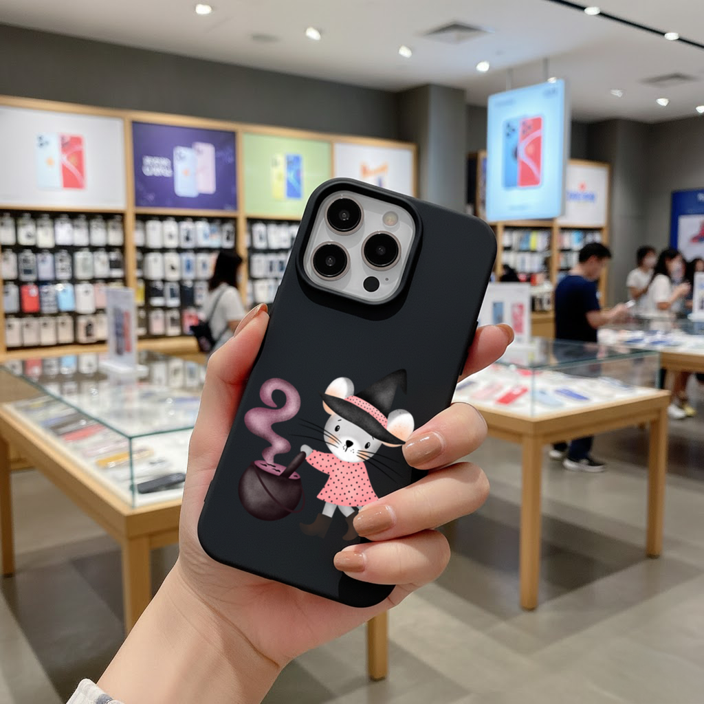 Witch Mouse with Cauldron iPhone 16 Pro Max Case