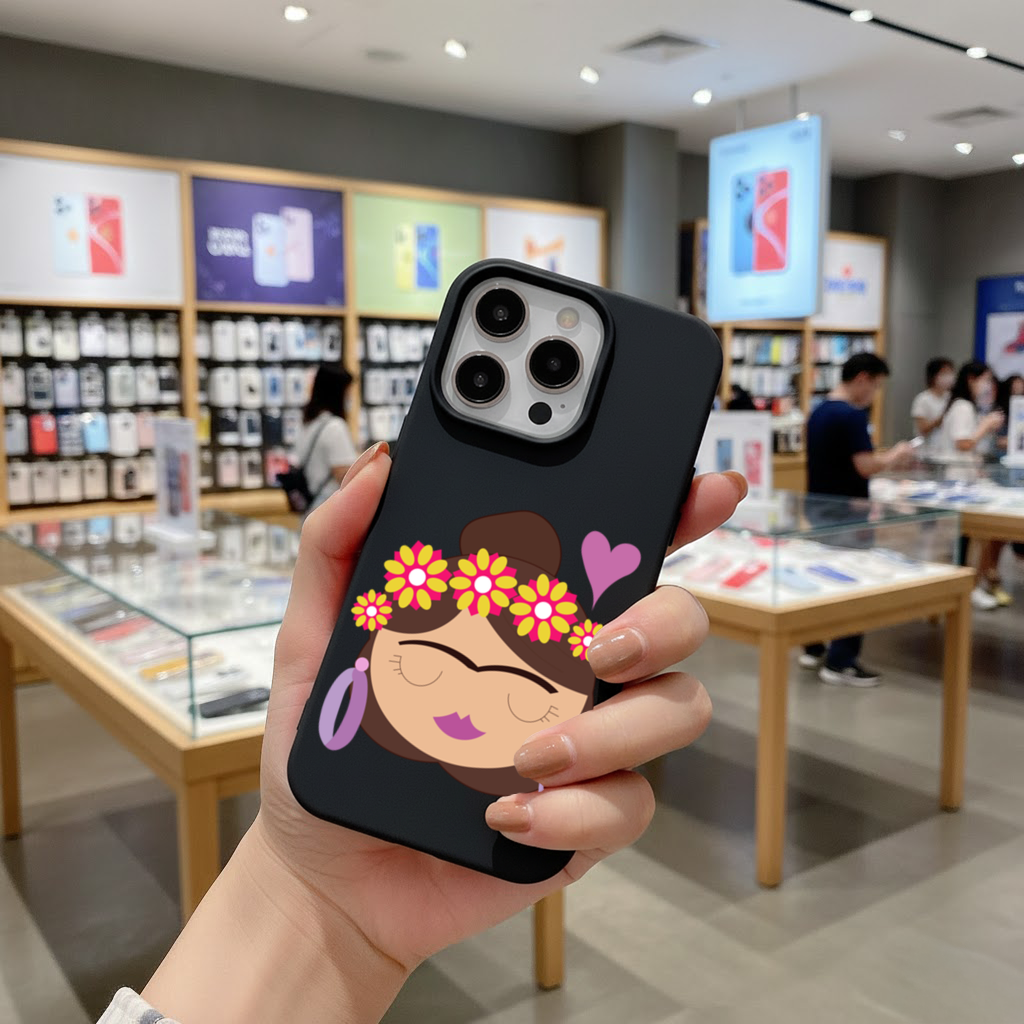 Frida Kahlo Inspired Floral Woman iPhone 16 Pro Max Case