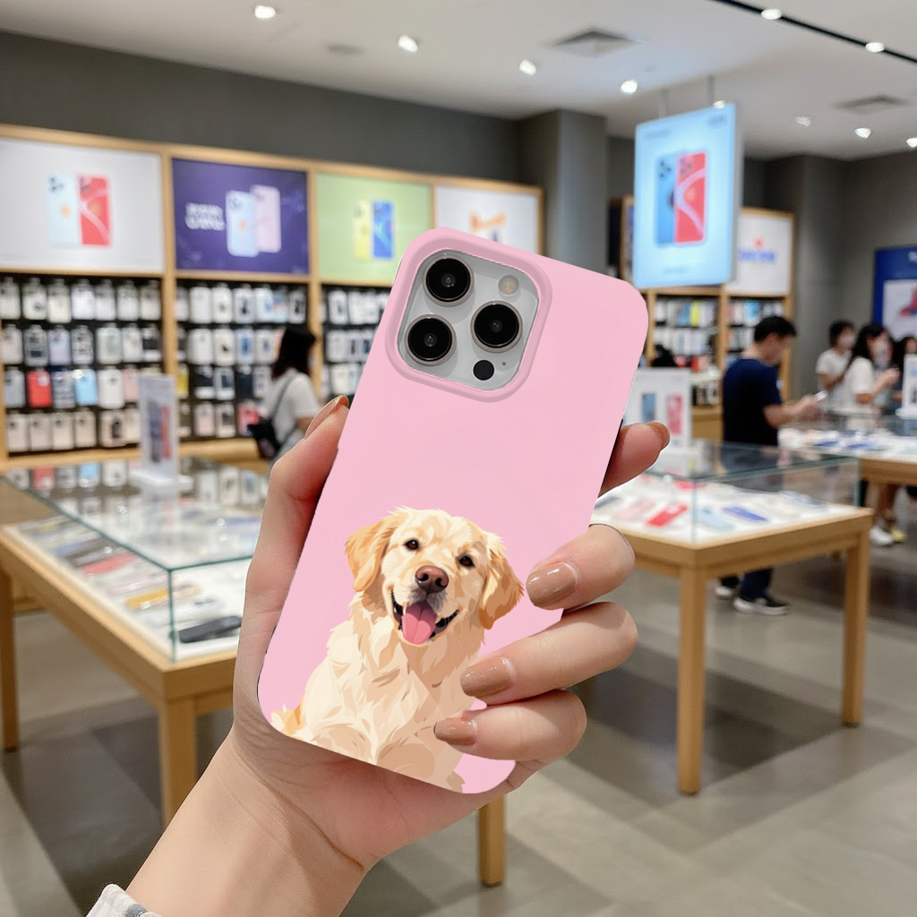 Smiling Golden Retriever Dog iPhone 16 Pro Max Case
