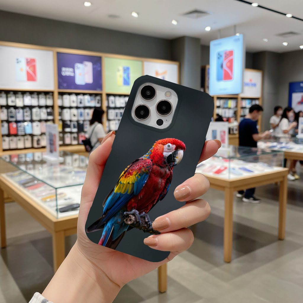 Scarlet Macaw Tropical Parrot iPhone 16 Pro Max Case