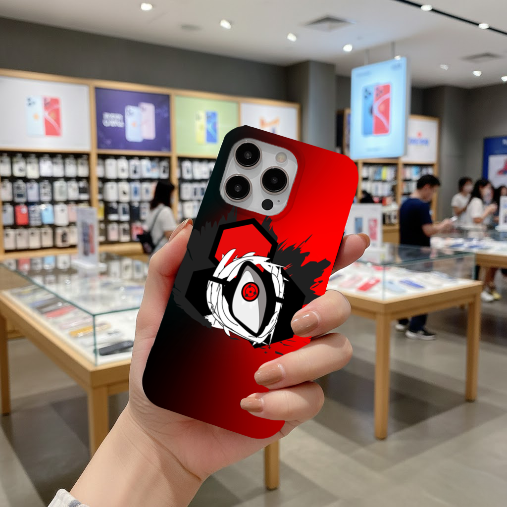 Mystic Red Eye Hexagon iPhone 16 Pro Max Case