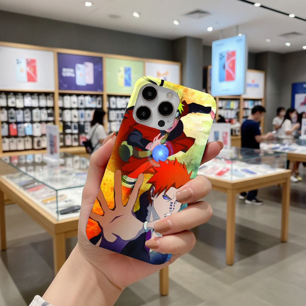 Turuncu Ninja Enerji Küresi Düellosu iPhone 16 Pro Max Kılıfı