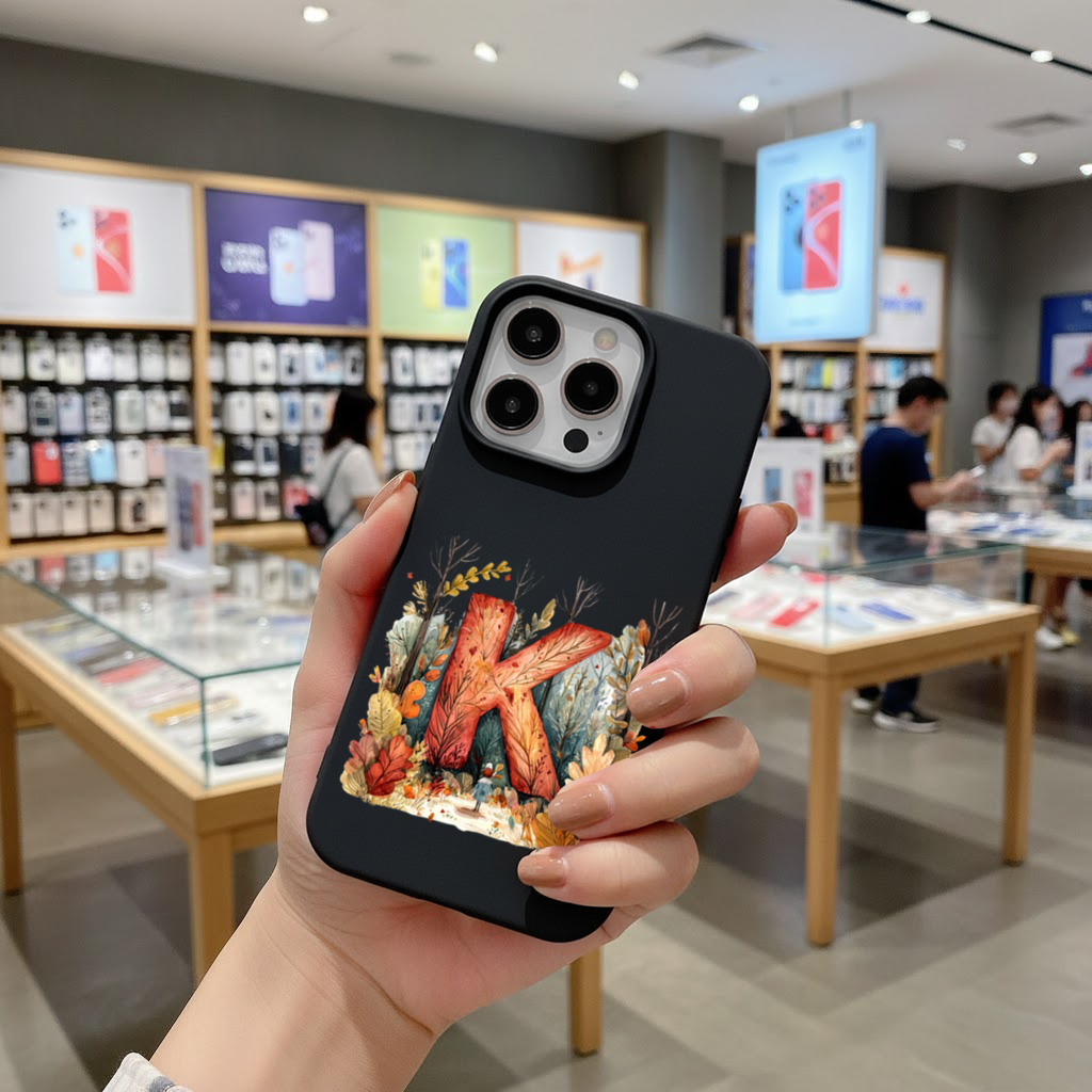Autumn Forest Letter K iPhone 16 Pro Max Case