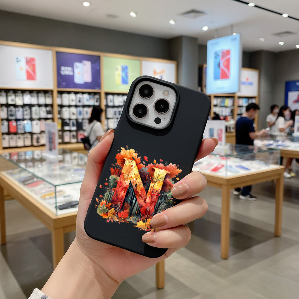 Autumn Leaf Monogram N iPhone 16 Pro Max Case
