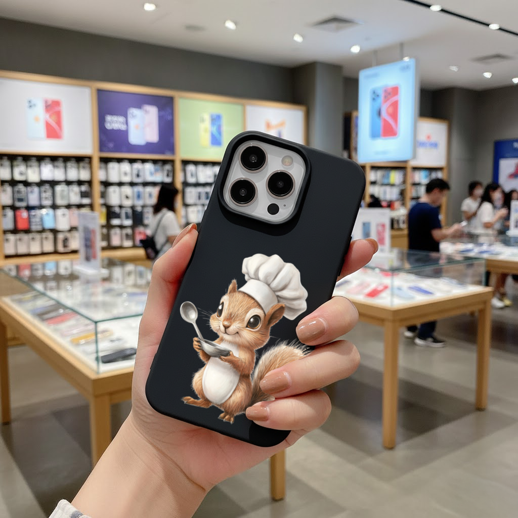 Whimsical Little Chef Squirrel iPhone 16 Pro Max Case