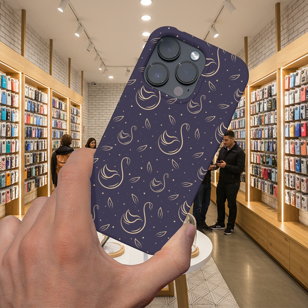 kuğu pattern deseni iPhone 16 Pro Max Case