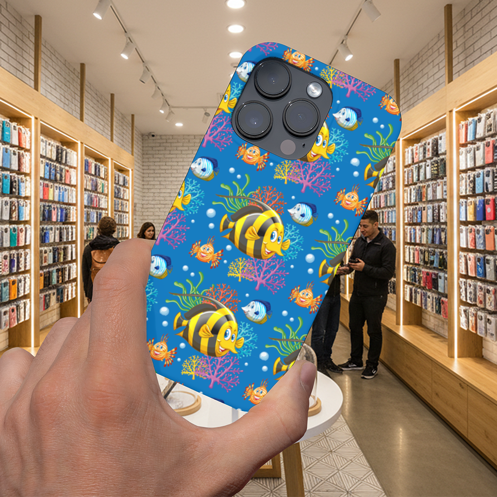 Renkli Tropikal Balıklar ve Mercan Resifi iPhone 16 Pro Max Kılıfı