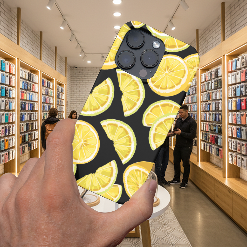 Fresh Lemon Slices Vibrant Summer Pattern iPhone 16 Pro Max Case