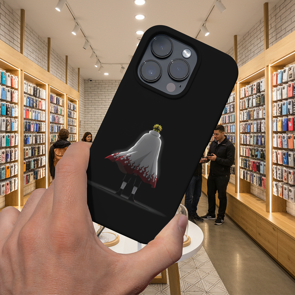 Power from Darkness Naruto Uzumaki Hokage Silhouette iPhone 16 Pro Max Case
