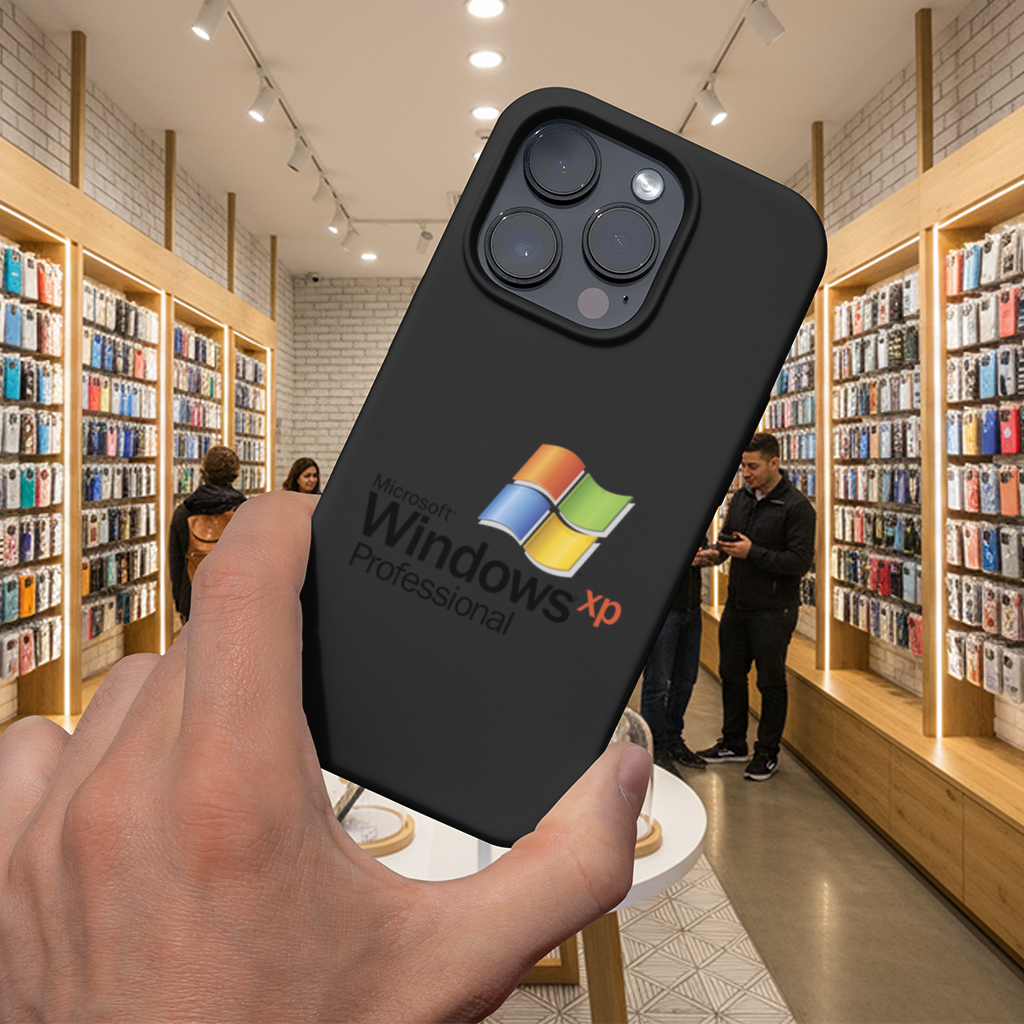 Digital Nostalgia Windows XP Iconic Logo iPhone 16 Pro Max Case