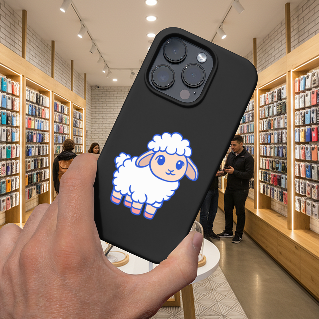 Cute Kawaii Lamb iPhone 16 Pro Max Case