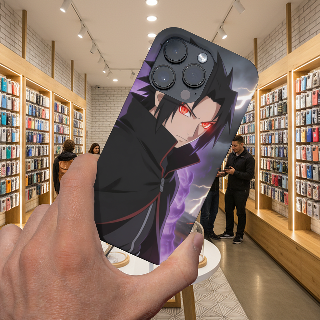 Sasuke Eternal Mangekyo Power Rise iPhone 16 Pro Max Case