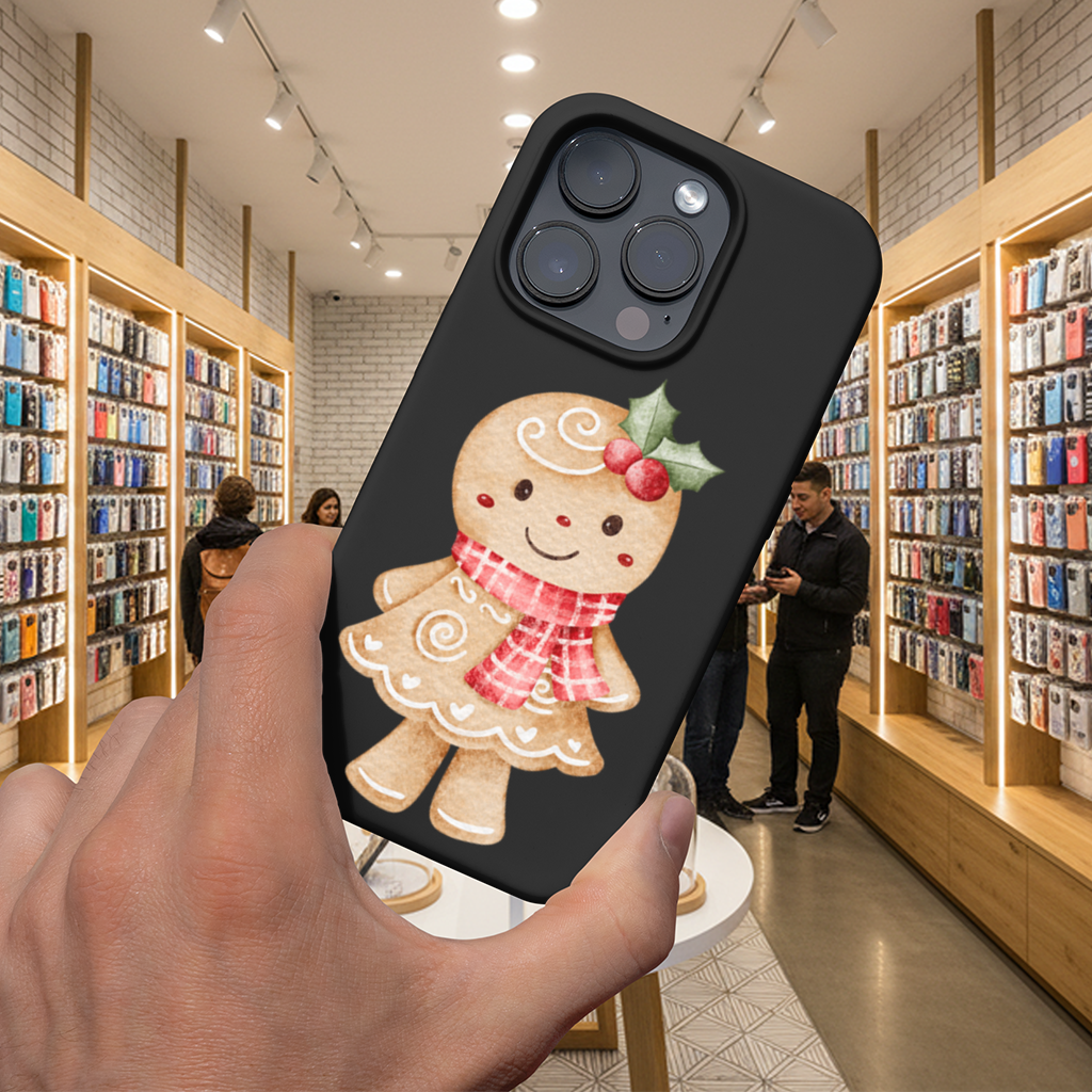 Cute Gingerbread Cookie Character iPhone 16 Pro Max Case