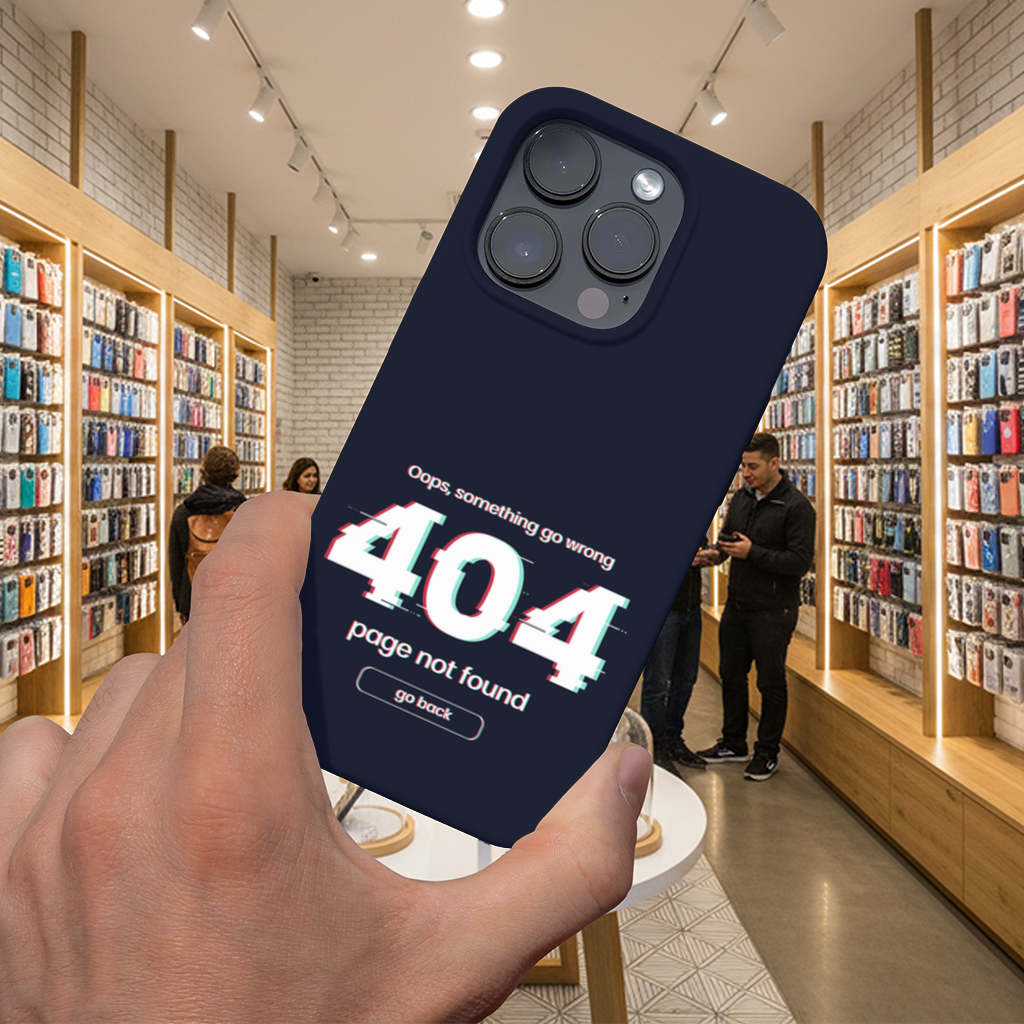 404 Error Glitch Design iPhone 16 Pro Max Case