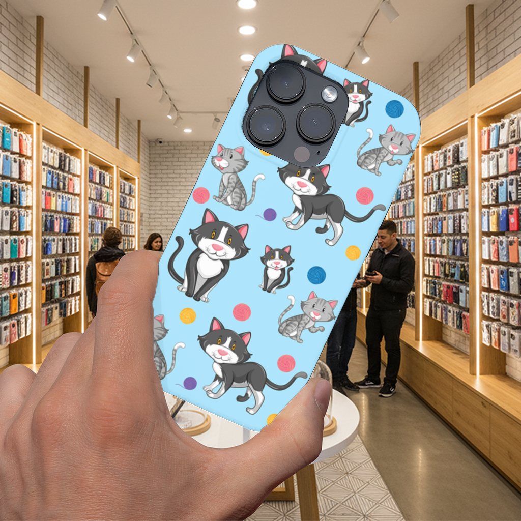 cat repeat pattern iPhone 16 Pro Max Case