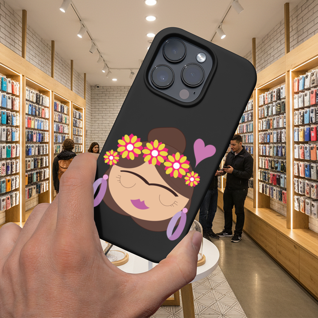 Frida Kahlo Inspired Floral Woman iPhone 16 Pro Max Case