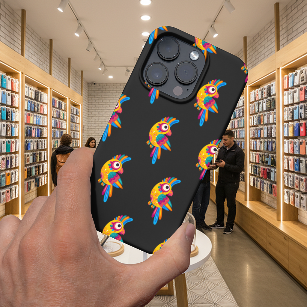 Canlı Renkli Tropikal Papağan iPhone 16 Pro Max Kılıfı