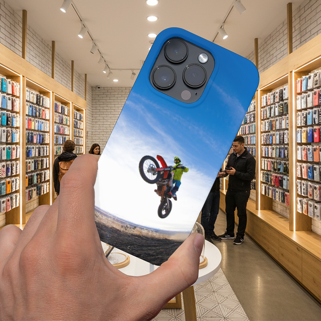 Motocross Mid Air Jump iPhone 16 Pro Max Case