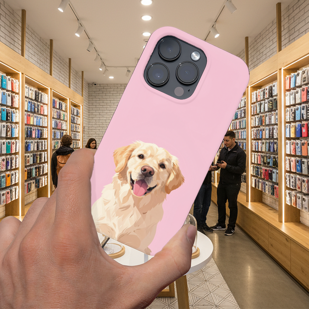 Smiling Golden Retriever Dog iPhone 16 Pro Max Case