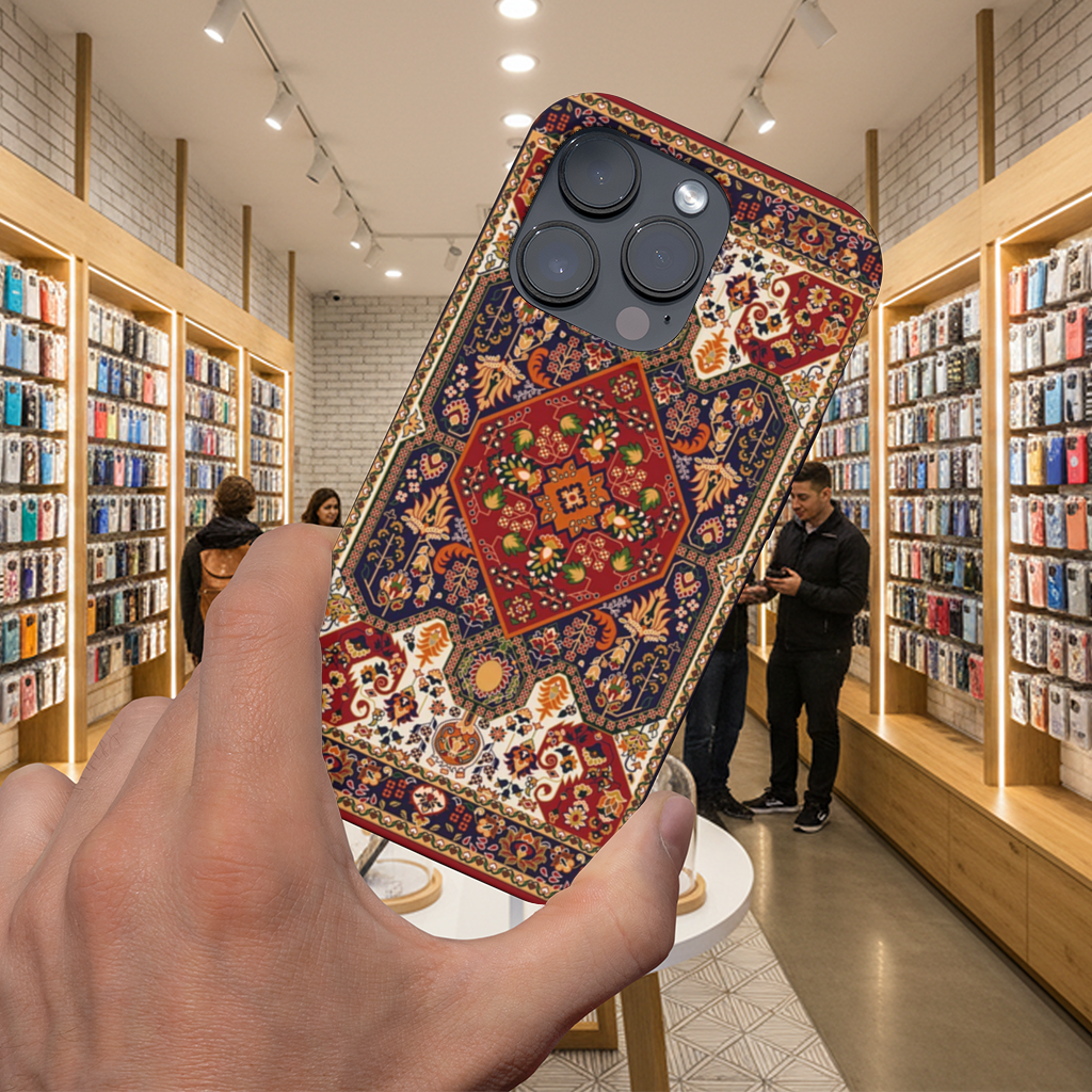 Antique Ethnic Tribal Floral iPhone 16 Pro Max Case