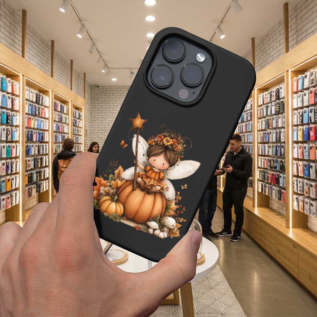 Whimsical Autumn Pumpkin Fairy iPhone 16 Pro Max Case