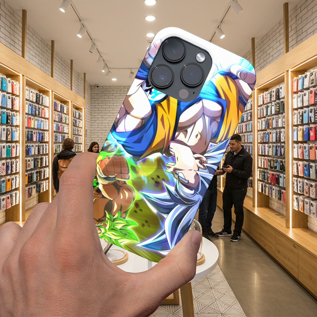 Güçlü Savaşçıların Enerji Düellosu iPhone 16 Pro Max Kılıfı