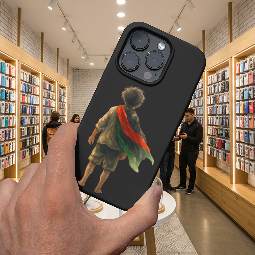 Dünyaya Arkasını Dönmüş Filistinli Çocuk iPhone 16 Pro Max Kılıfı