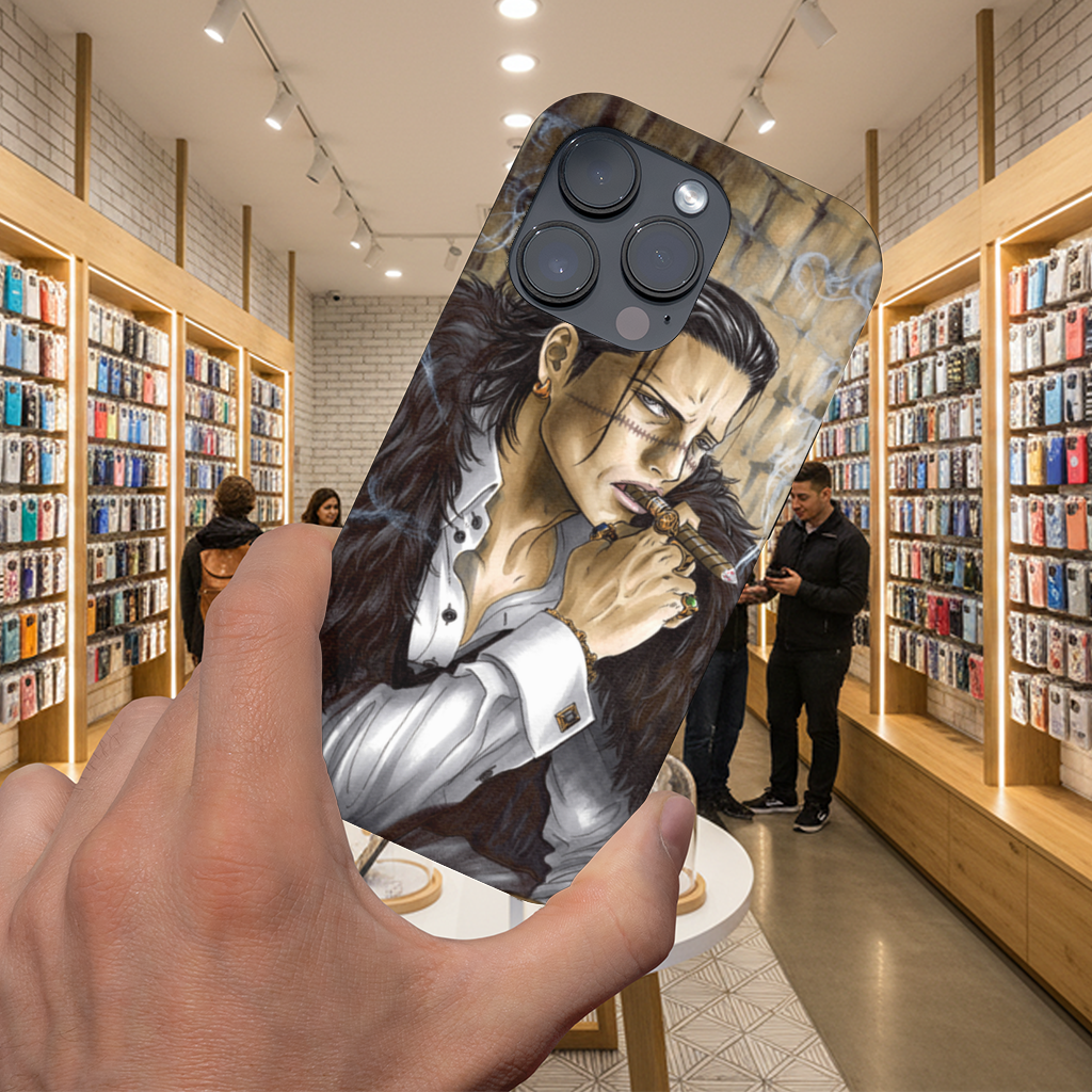 Mysterious Mafia Boss with Gold Hook iPhone 16 Pro Max Case