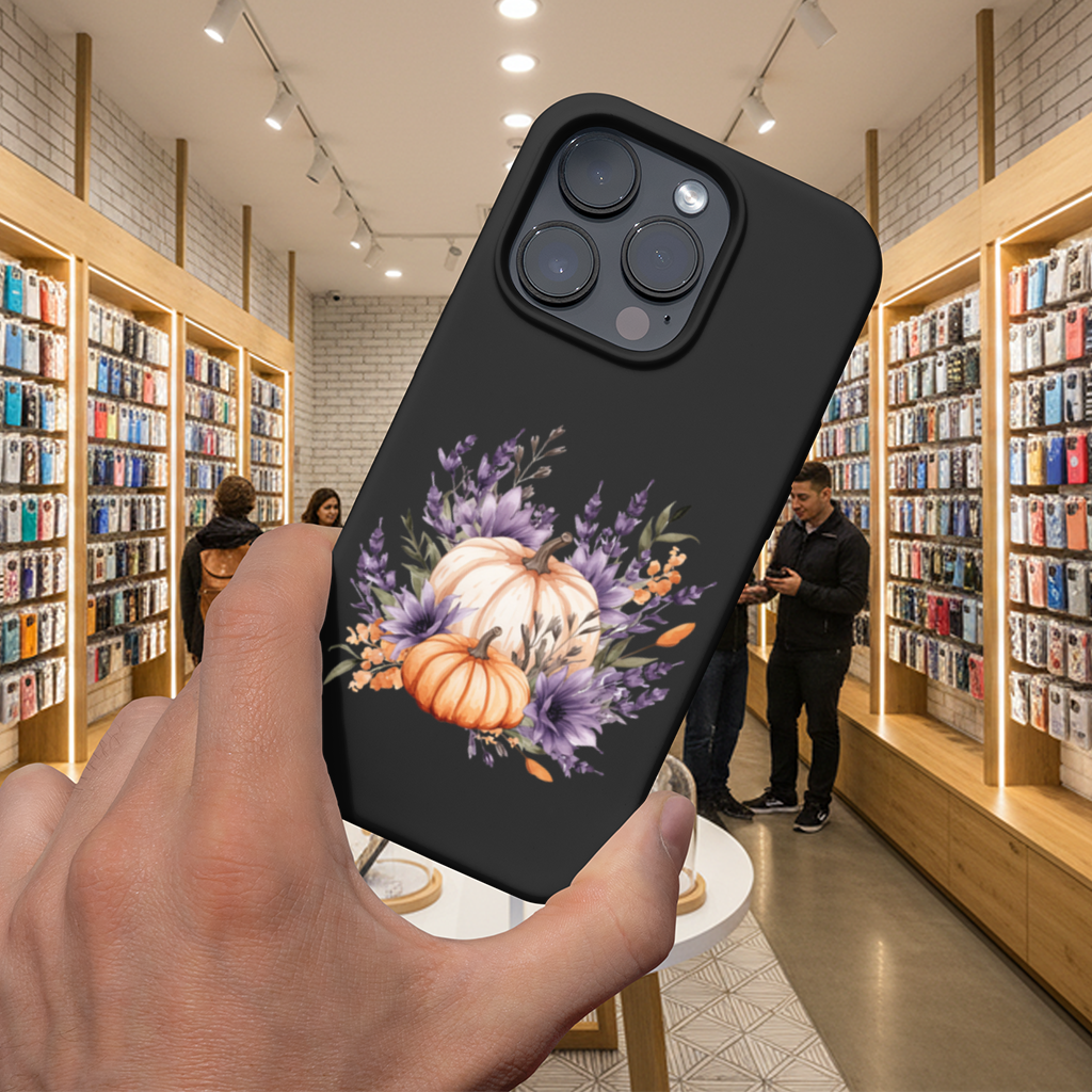 Lavanta ve Balkabağı Sonbahar Buketi iPhone 16 Pro Max Kılıfı