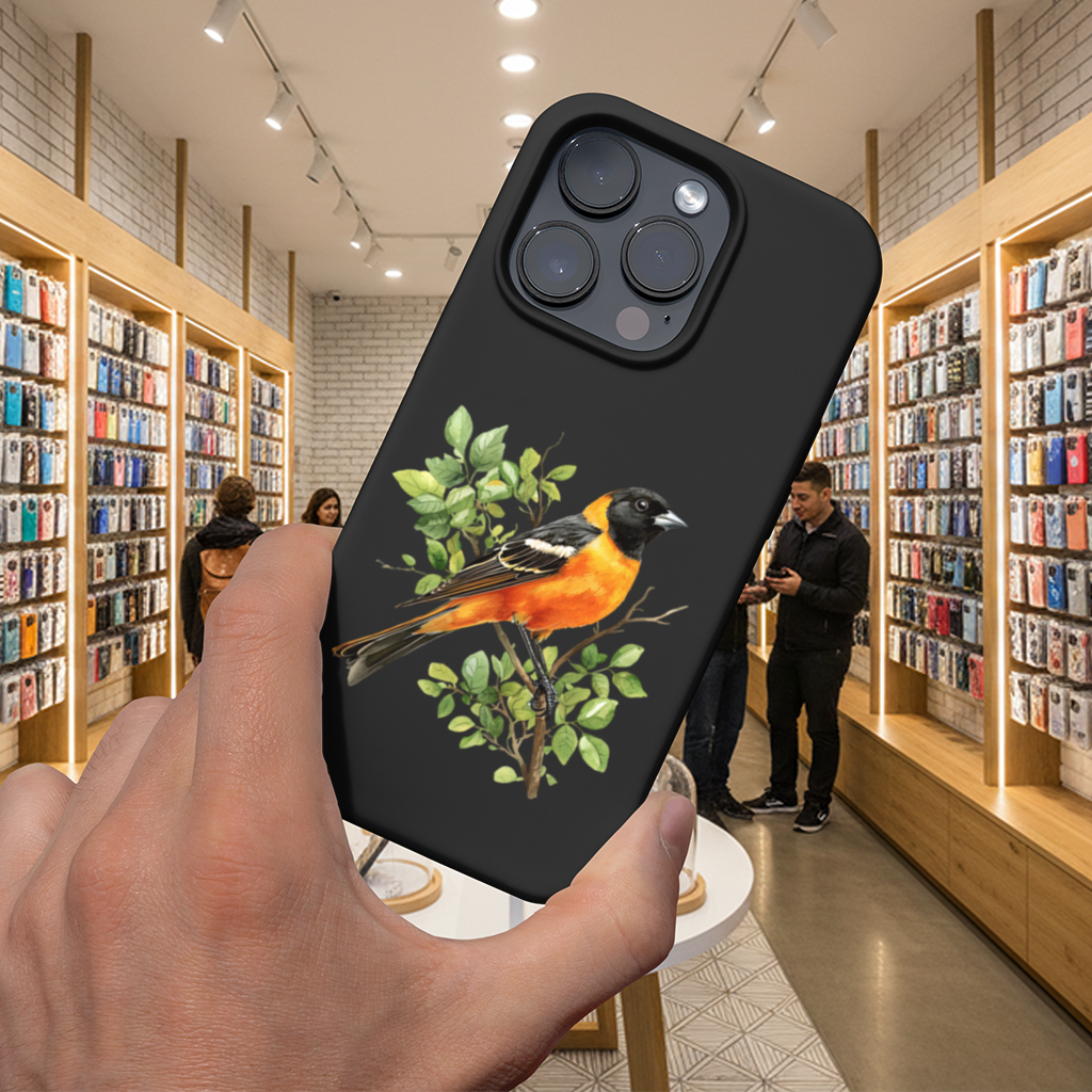 Baltimore Asma Kuşu Dalda iPhone 16 Pro Max Kılıfı