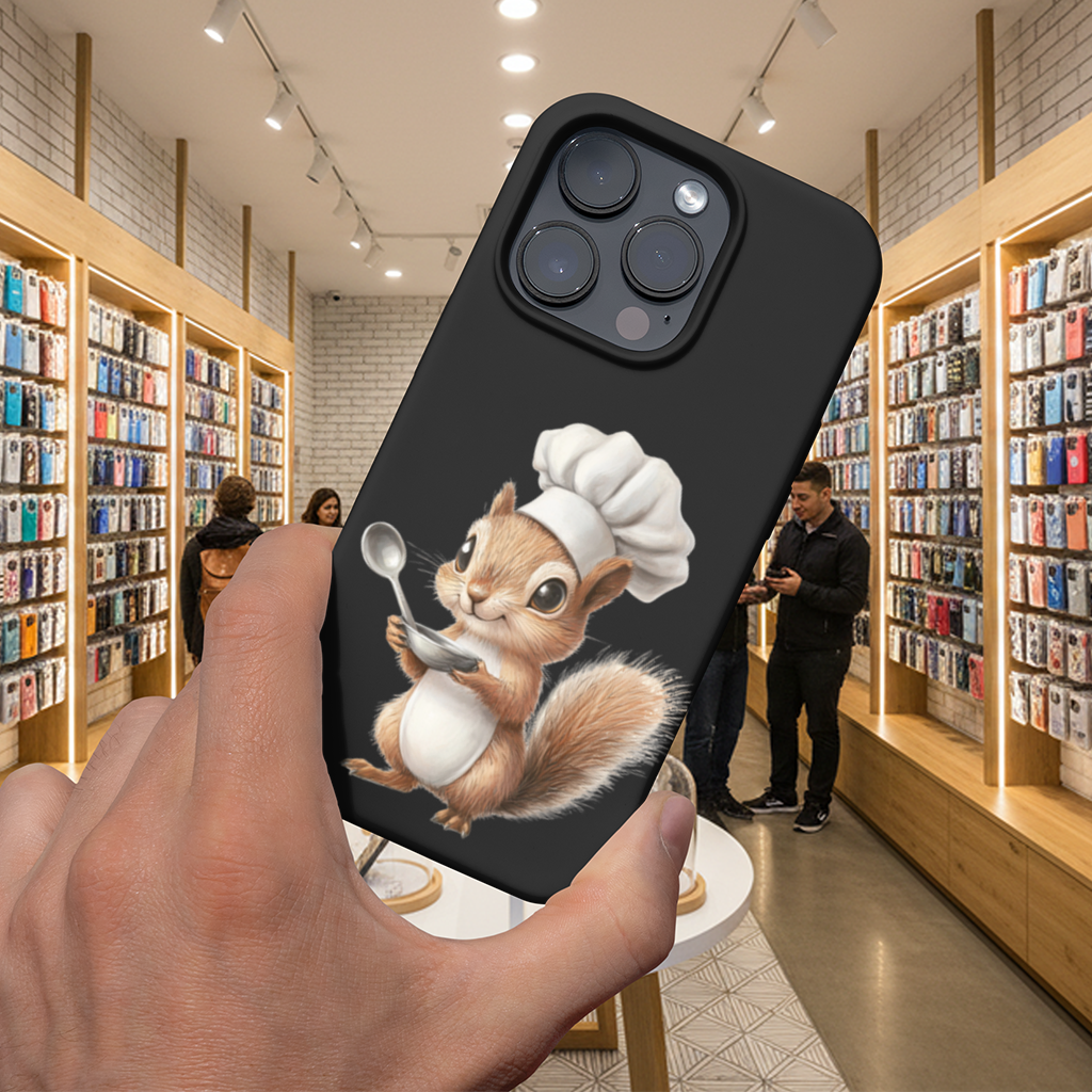 Whimsical Little Chef Squirrel iPhone 16 Pro Max Case
