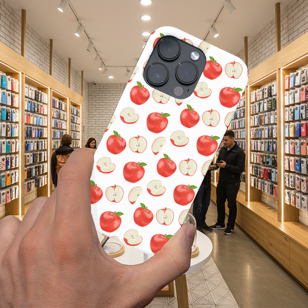 Red Apple Slices iPhone 16 Pro Max Case